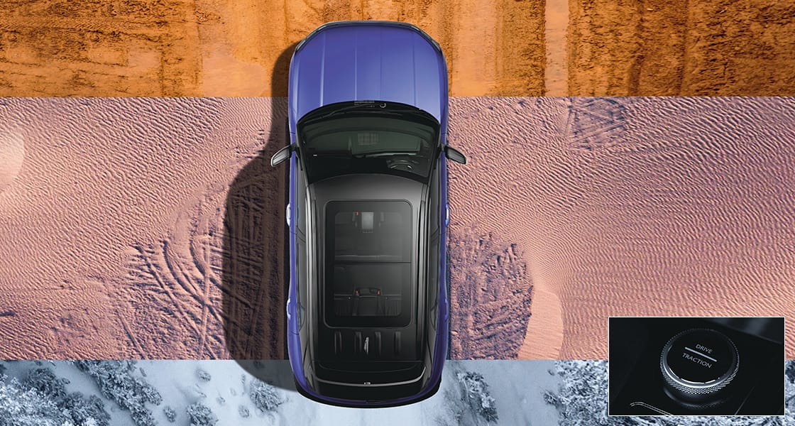 Traction control modes (Snow, Mud, Sand)