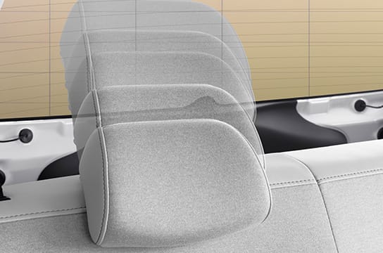 Adjustable rear headrests