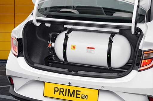 Spacious boot with factory CNG