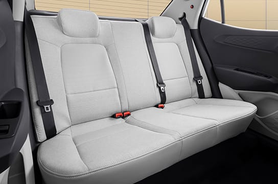 Comfortable rear seat