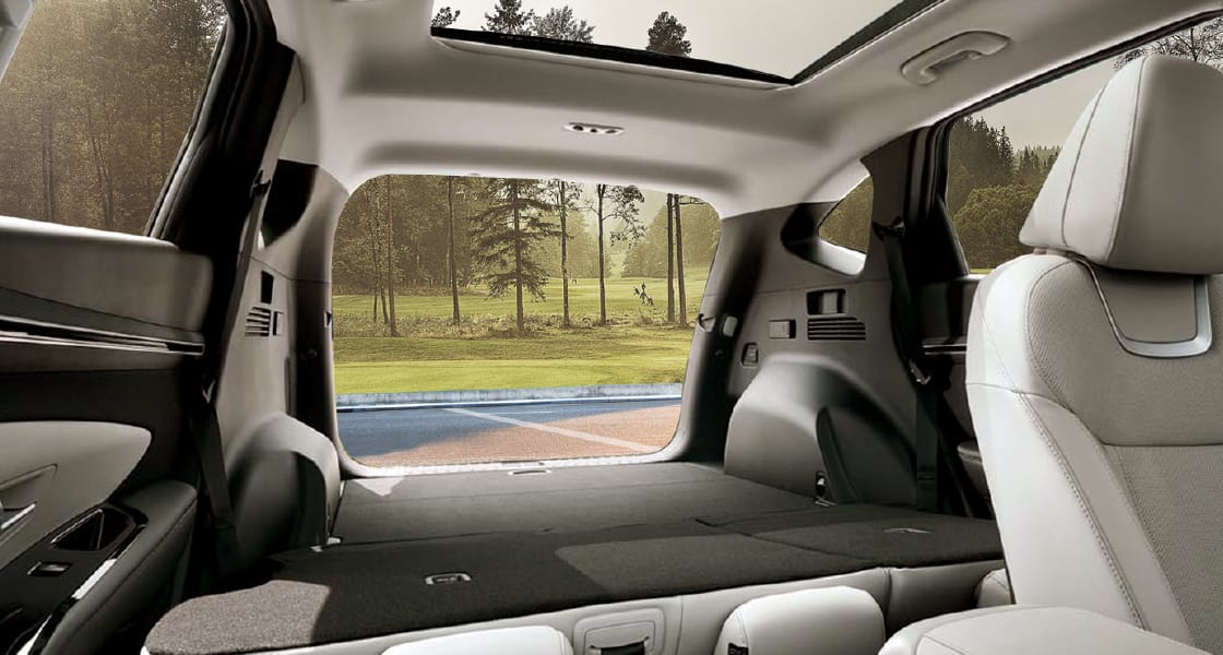 2nd row seat folding – boot lever