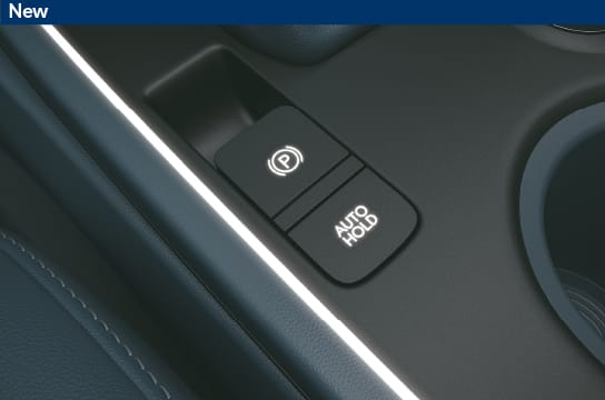 Auto Hold Function with One Touch Electronic Parking Brake