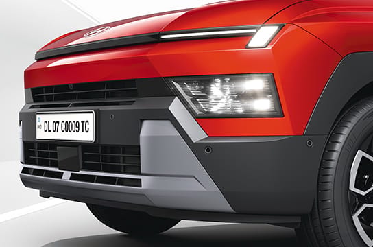 Hyundai Bayon dual LED projector headlamps