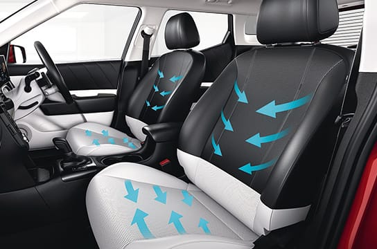 Hyundai Bayon front row ventilated seats