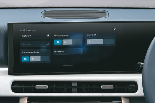 Venue Quick control screen